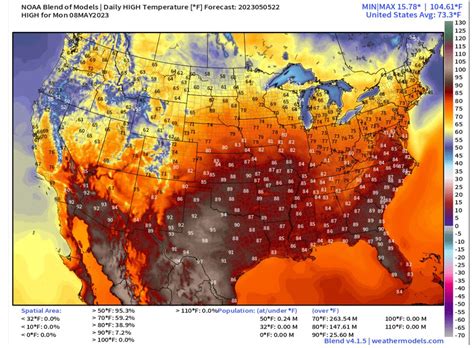 June/July-level warmth to headline 2023’s warmest weekend; temps to average 25-degrees warmer than last Saturday and Sunday—Sunday’s high to flirt with record—humidity increase to fuel thunderstorm clusters